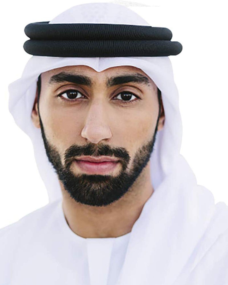 HOMELEX Keffiyeh Arab Head Scarf for Men Sheikh Muslim Turban Saudi Dubai Headwear - Image 1