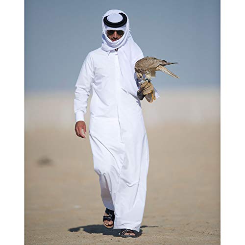 HOMELEX Keffiyeh Arab Head Scarf for Men Sheikh Muslim Turban Saudi Dubai Headwear - Image 5
