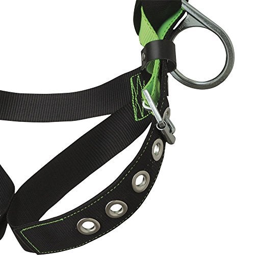 Peakworks Lightweight, Comfortable, 6 ft. Double Leg Lanyard with 3 Regular Snap Hooks and Mesh Carrying Bag, Safety Harness (Universal Fit), Fall Protection Compliance Kit, Green, 19"H x 17"L x 14"W - Image 3