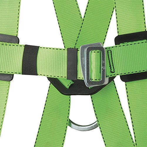 Peakworks Lightweight, Comfortable, 6 ft. Double Leg Lanyard with 3 Regular Snap Hooks and Mesh Carrying Bag, Safety Harness (Universal Fit), Fall Protection Compliance Kit, Green, 19"H x 17"L x 14"W - Image 4