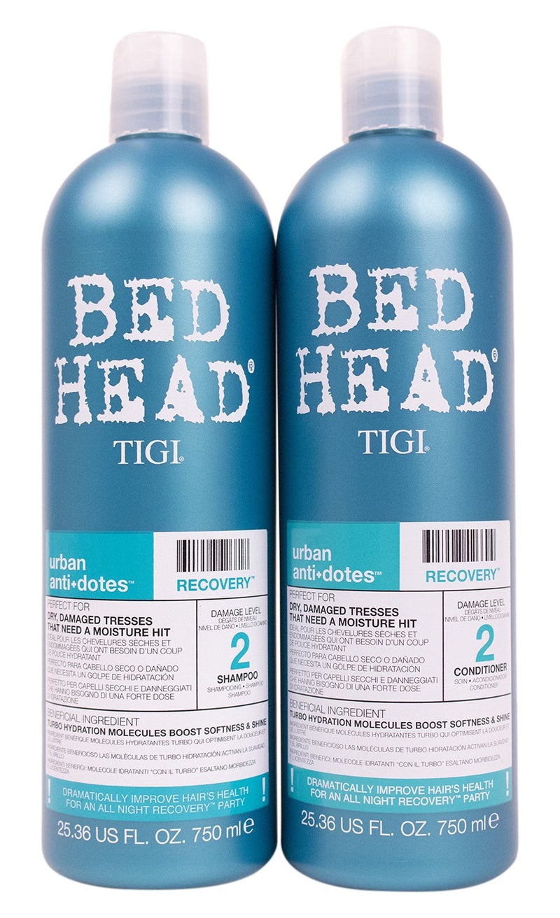 Bed Head Shampoo and Conditioner Urban Antidotes Recovery 2536 Fl Oz Pack of 2