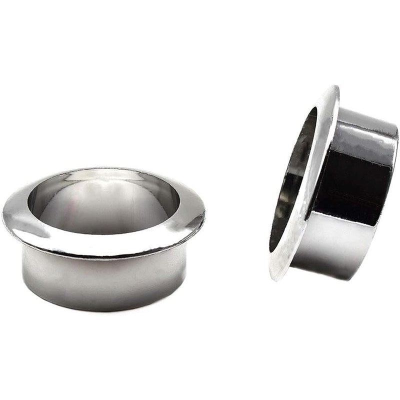 Aifeier ET 1 Inch(25mm) Plastic Desk Hole Cover Grommets Silver Wire Cord Cable Organizer for Computer Desk Cabinet (2 Pack) - Image 5