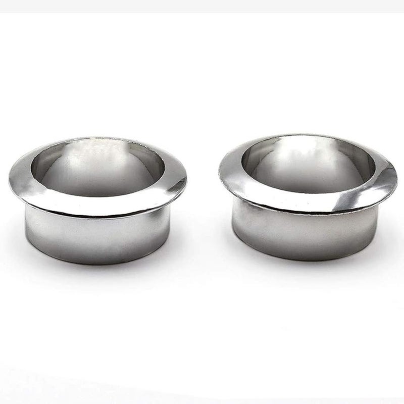 Aifeier ET 1 Inch(25mm) Plastic Desk Hole Cover Grommets Silver Wire Cord Cable Organizer for Computer Desk Cabinet (2 Pack) - Image 3