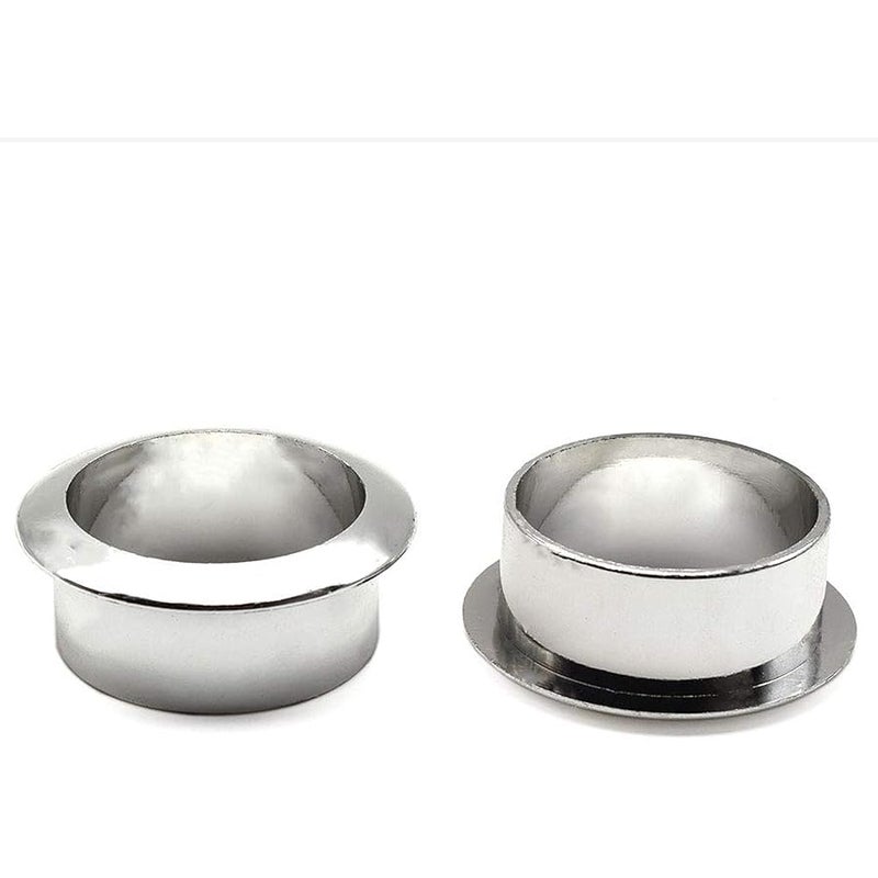 Aifeier ET 1 Inch(25mm) Plastic Desk Hole Cover Grommets Silver Wire Cord Cable Organizer for Computer Desk Cabinet (2 Pack) - Image 2