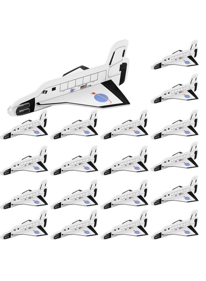 Lewtemi Set Of 36 Space Shuttle Gliders Space Plane Flying Toys Space Shuttle Toys Foam Airplane Glider Foam Gliders For Outer Space Party Favors Birthday Party Indoor And Outdoor Play - Image 2