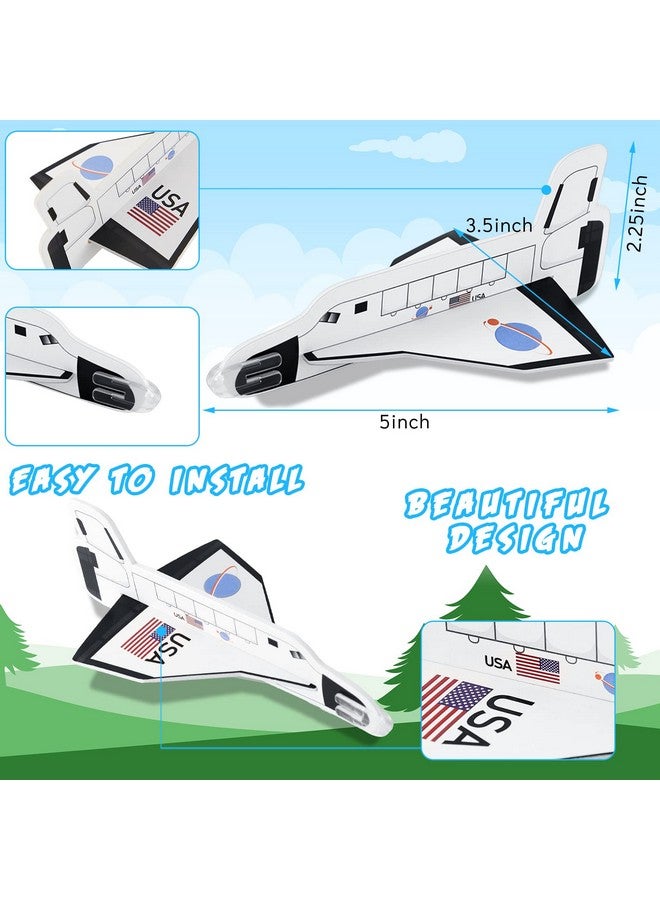 Lewtemi Set Of 36 Space Shuttle Gliders Space Plane Flying Toys Space Shuttle Toys Foam Airplane Glider Foam Gliders For Outer Space Party Favors Birthday Party Indoor And Outdoor Play - Image 3
