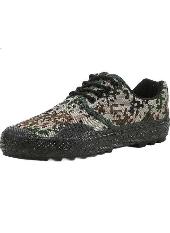 Weizhi Liberation Shoes For Men And Women, Military Training, Hiking, Outdoor Work, Puncture-Resistant, Wear-Resistant Canvas Rubber Boots, Wz2001, Digital Camouflage, Size 45 - Image 2