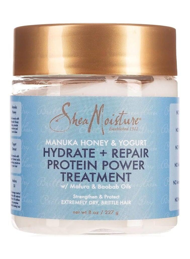 Shea Moisture Manuka Honey & Yogurt Hydrate + Repair Protein-Strong Treatment White - Image 1