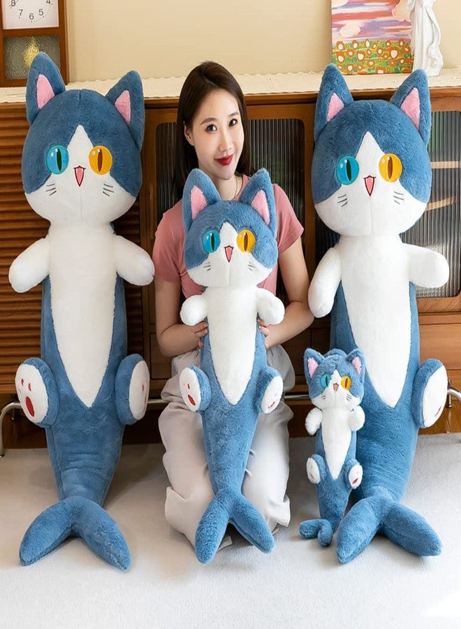 FANGYU Cute Plush Shark cat Toy, Cartoon Soft Stuffed Pillow Long Throw Sleeping Pillow,Shark Gifts for Kids (50cm/19.6in) - Image 2