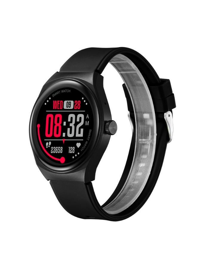 KENNETH SCOTT - Kenneth Scott KG10SE-XSBBD Unisex Smart Display Watch & Silicone & Leather Strap Black & Brown - Image 1