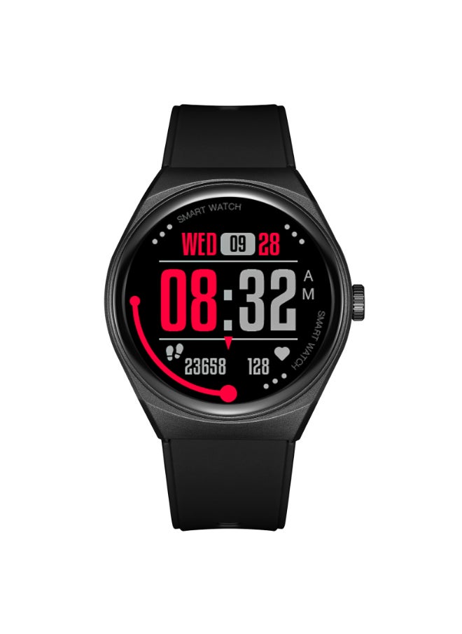 KENNETH SCOTT - Kenneth Scott KG10SE-XSBBD Unisex Smart Display Watch & Silicone & Leather Strap Black & Brown - Image 1