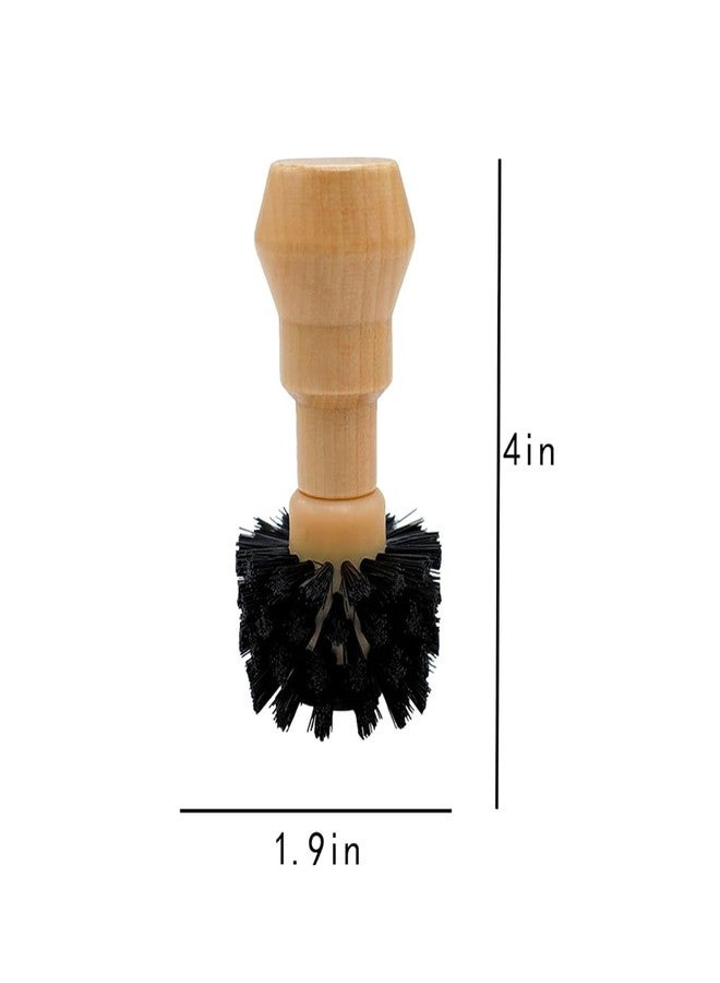 Much Hotter Coffee Portafilter Basket Cleaning Brush, Stiff Bristles and Wood Handle Coffee Accessories, Coffee Filter Brush Fits for Espresso Barista Machine Cleaning Tool (49mm/54mm) - Image 2