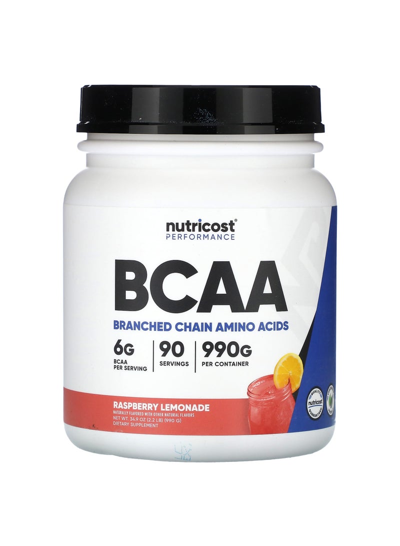 Nutricost Performance, BCAA, Raspberry Lemonade, 2.2 lb (990 g)