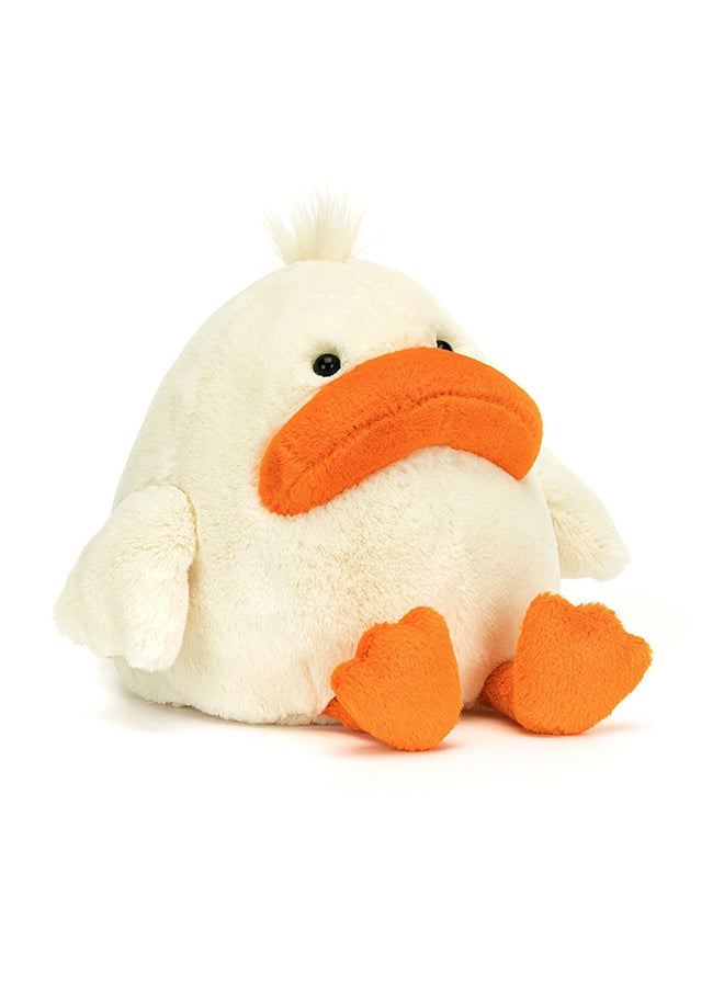 Jellycat Delia Duck 18cm Plush Toy, Soft Cream Duck with Orange Beak, Cute Stuffed Animal Gift for Kids - Image 5
