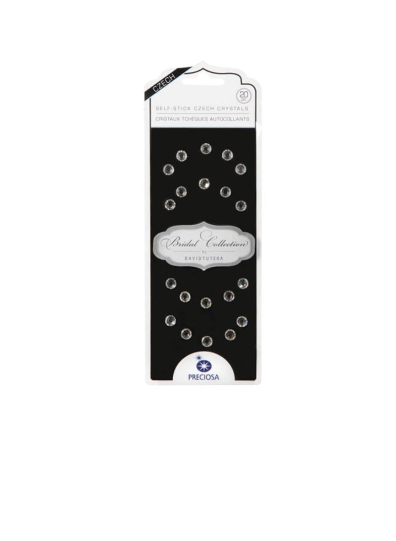 ديفيد توتيرا لاصق أحجار الراين دائري شفاف - Image 2