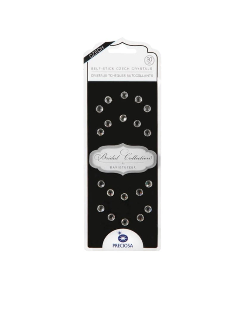 ديفيد توتيرا لاصق أحجار الراين دائري شفاف - Image 3