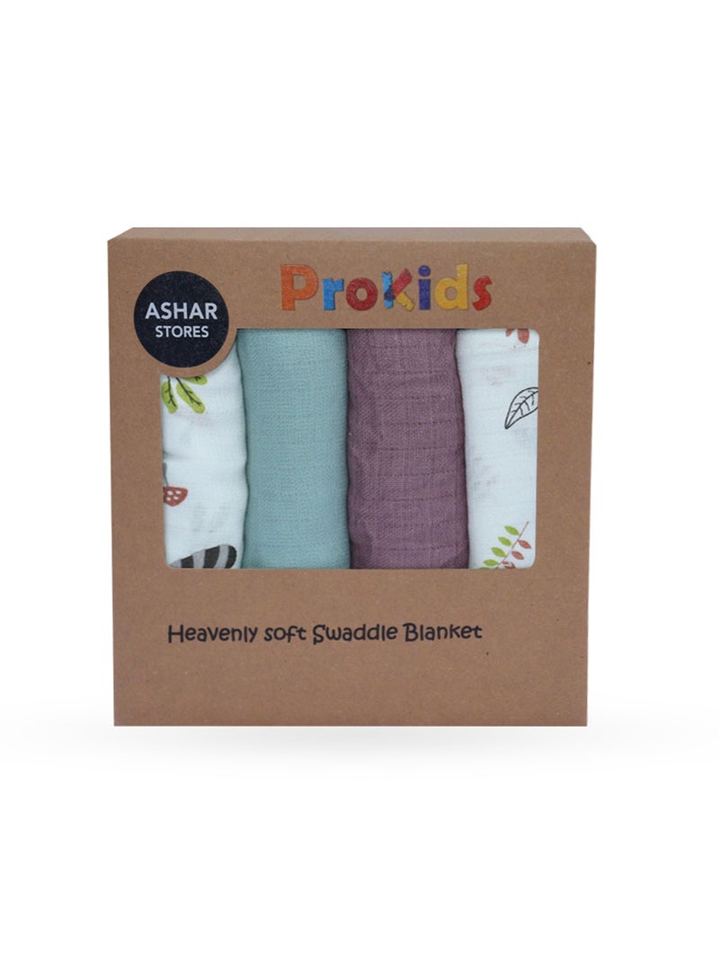 SPACEDOUT MUSLIN SWADDLE BLANKET PACK OF 4 - Image 1