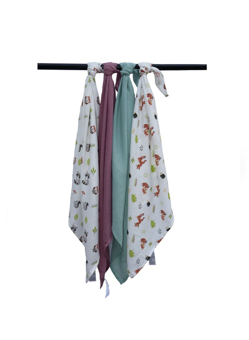 SPACEDOUT MUSLIN SWADDLE BLANKET PACK OF 4 - Image 4