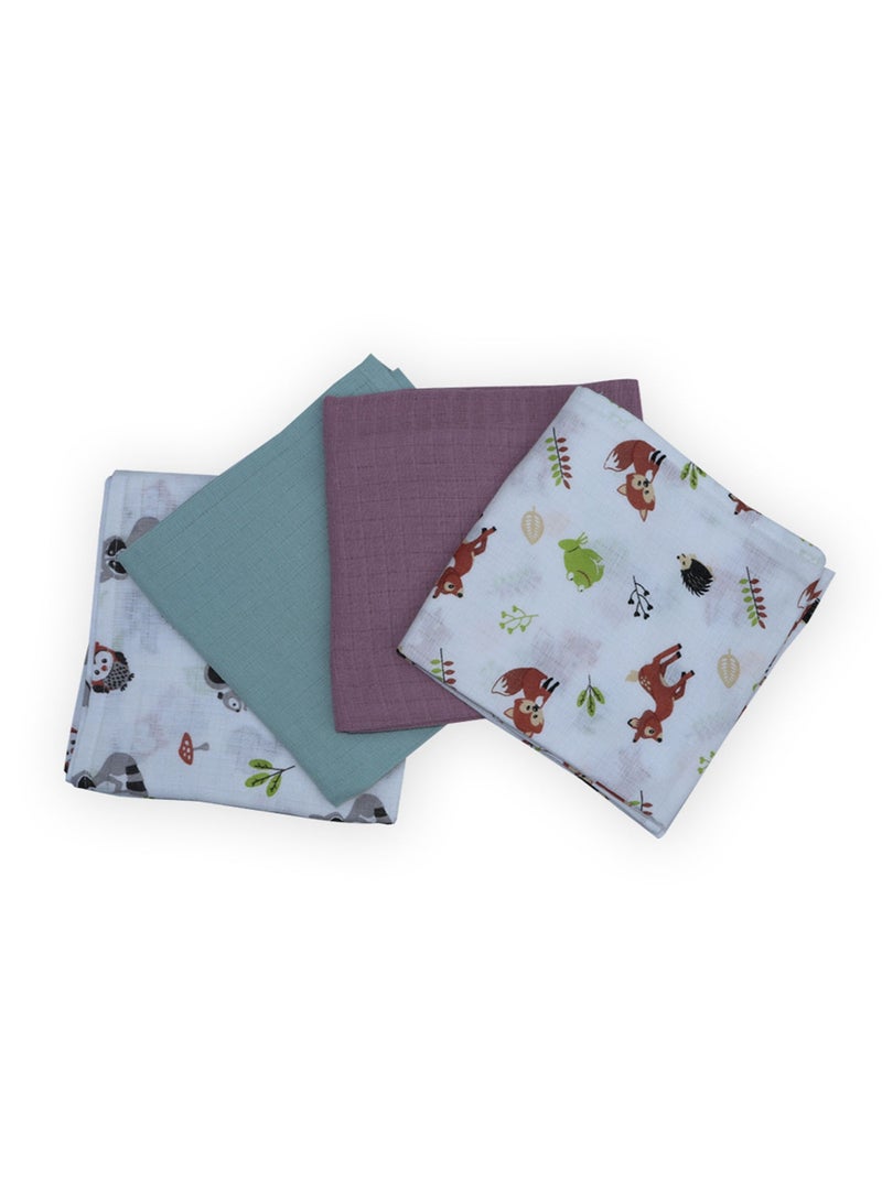 SPACEDOUT MUSLIN SWADDLE BLANKET PACK OF 4 - Image 3