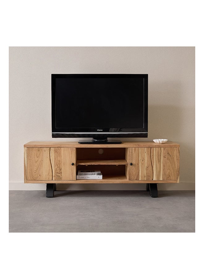 Home Box وحدة تلفزيون أرنو بحافة حية لتلفزيونات تصل إلى 65 بوصة مع بابين 40 × 55 × 160 سم  - Image 3