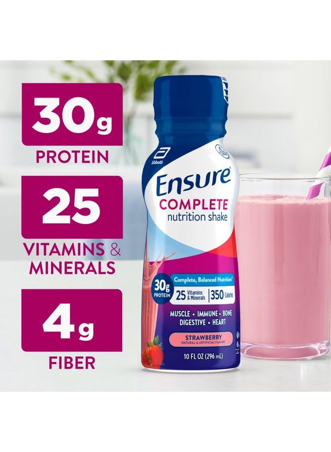 Ensure COMPLETE Nutrition Shake, 30g of Protein, Meal Replacement Shake, with Nutrients for Immune Health, Strawberry, 10 Fl Oz (Pack of 24) - Image 3