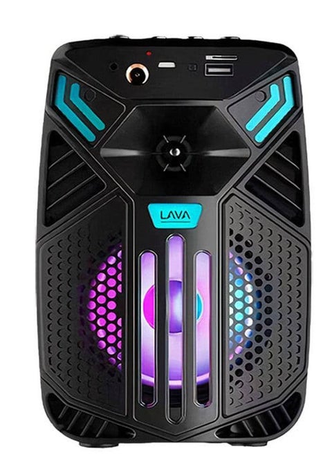Subwoofer  Rechargable  RGB Portable Speaker, Bluetooth, USB\ AUX Port, Black