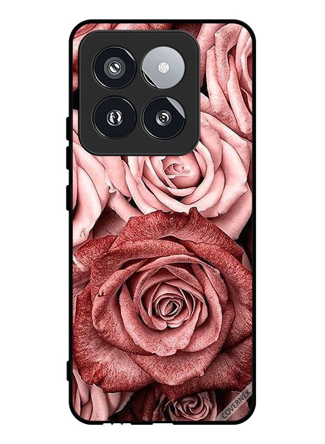 Covernex Protective Case Cover For Xiaomi 14 Pro Peach Flowers - Image 1