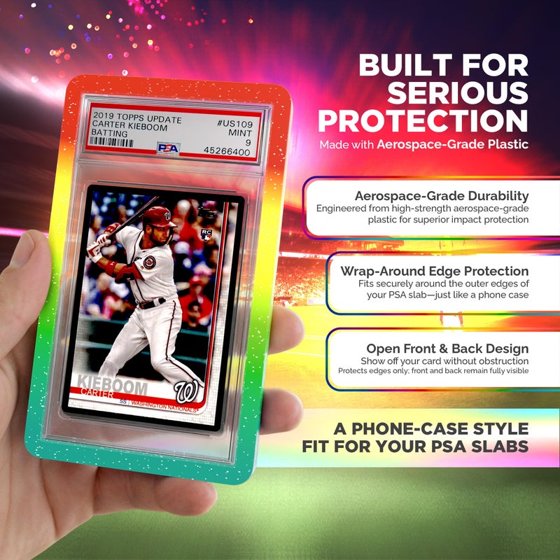 VALUN PSA Slab Bumper 10 PACK (SPARKLE MANIA LIMITED EDITION) â€“ Hard TPU PSA Slab Protector Guard for Graded Cards â€“ PSA Slab Bumper Guard for PSA Slabs â€“ Card Slab Protector for PSA Card Protection - Image 3