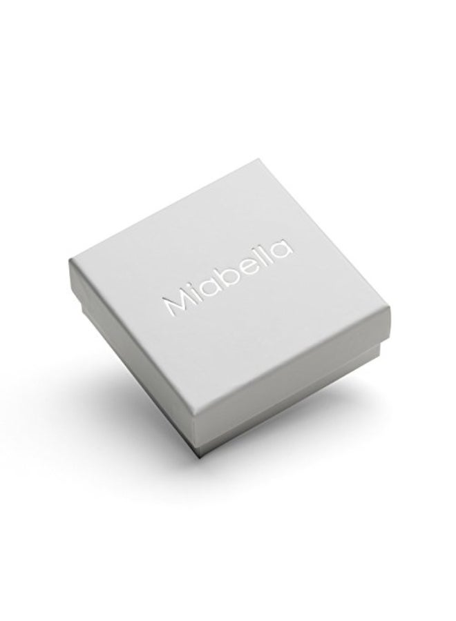 Miabella 18K Gold Plated 925 Sterling Silver Italian Rosary Beaded Sideways Dainy Cross Necklace Chain for Women, Made in Italy (18 Inches) - Image 4