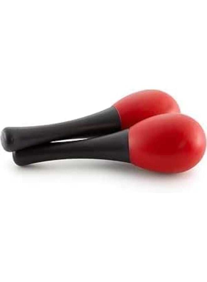 MegArya Small Plastic Egg Maracas in Red - Image 1