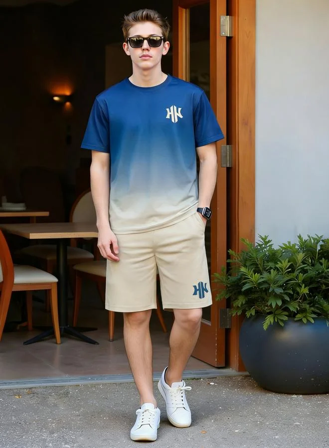 تايك تو مجموعة من شورت وتيشيرت بتصميم أومبري