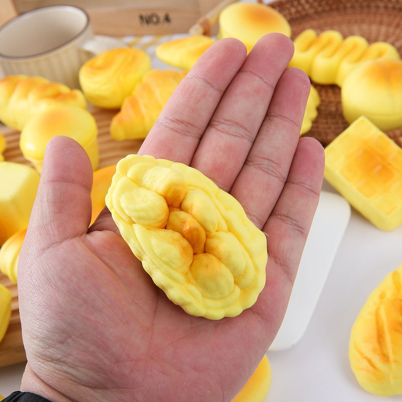 Slow Rebound Squishy Bread Toy Stress Relief, Simulation Cake & Fruit/Vegetable Toys - Image 3