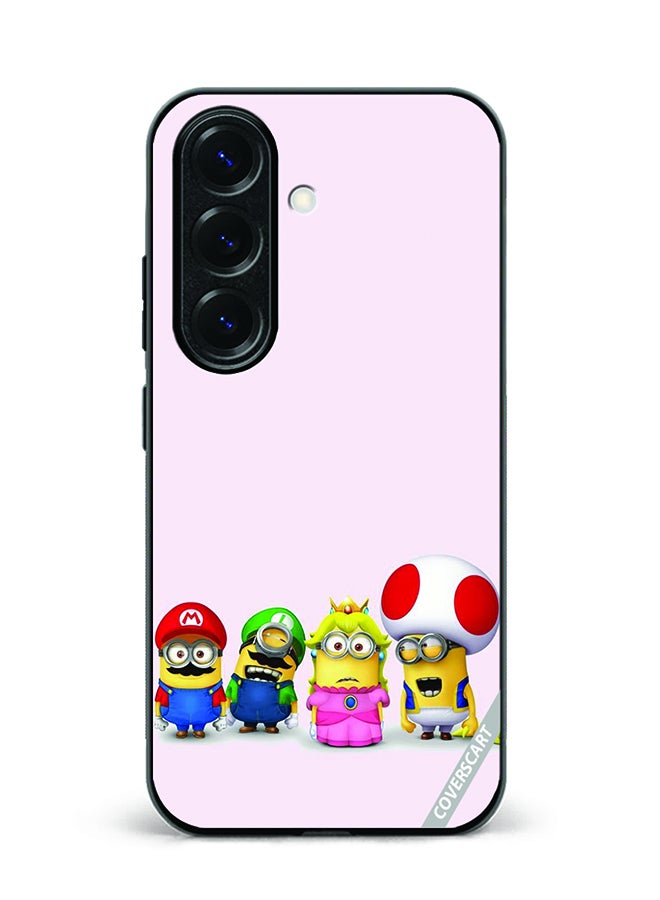 Protective Case Cover For Samsung Galaxy S24 Minions And Mario Design Multicolour
