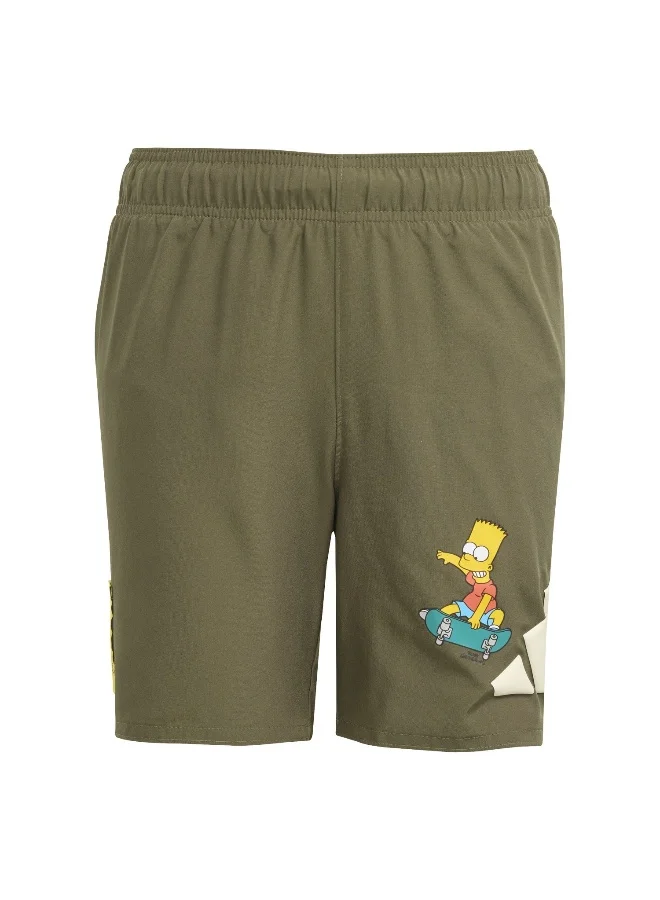 Adidas Adidas Ad Sim Sh Green Swim Shorts Swimwear For Kids