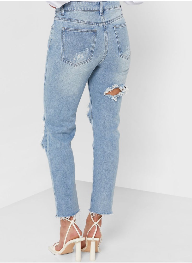 Miss Pap Ripped High Waist Jeans  - Image 2