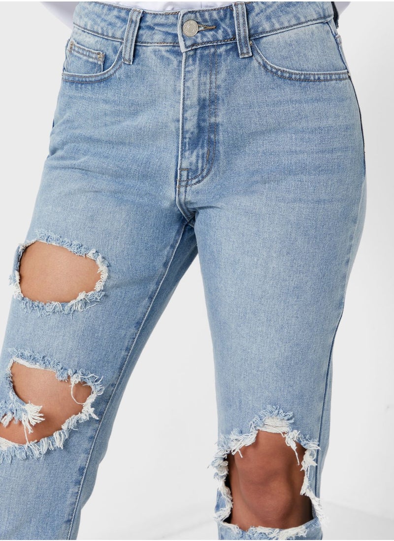 Miss Pap Ripped High Waist Jeans  - Image 3