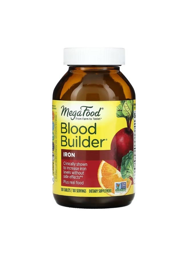 MegaFood Blood Builder Iron 180 Tablets  - Image 1