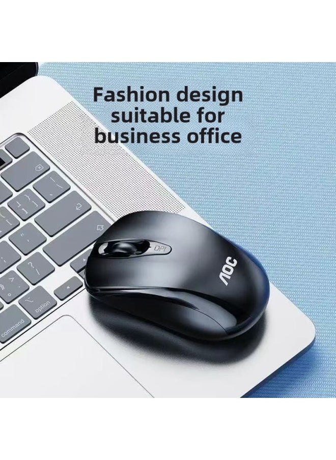 Generic Philips 7315 Wireless Mouse Charging Mute Desktop Computer Desktop Office Game E-sports Mouse Wholesale-Color:Aoc Ms320 Wireless Battery Version Black  - Image 1