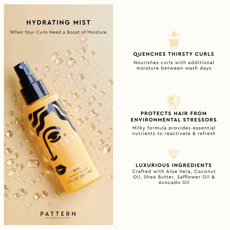 PATTERN Beauty by Tracee Ellis Ross Hydrating Mist w Avocado Oil for Curly Hair 3a-4c, 12 fl oz - Image 2