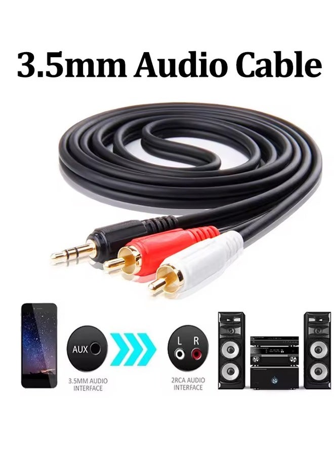 Taimi 3.5mm Audio Line Cable 3M Stereo Jack Male to 2 RCA Male Auxiliary Cable  - Image 3