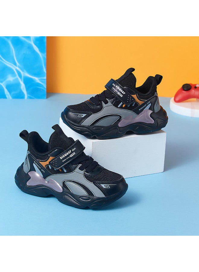 Bumblebee Children's Shoes Kids Sneakers Boys Spring Breathable Large Children Comfortable Mesh Casual Running Shoes Soft Sole Versatile Trendy - Image 2
