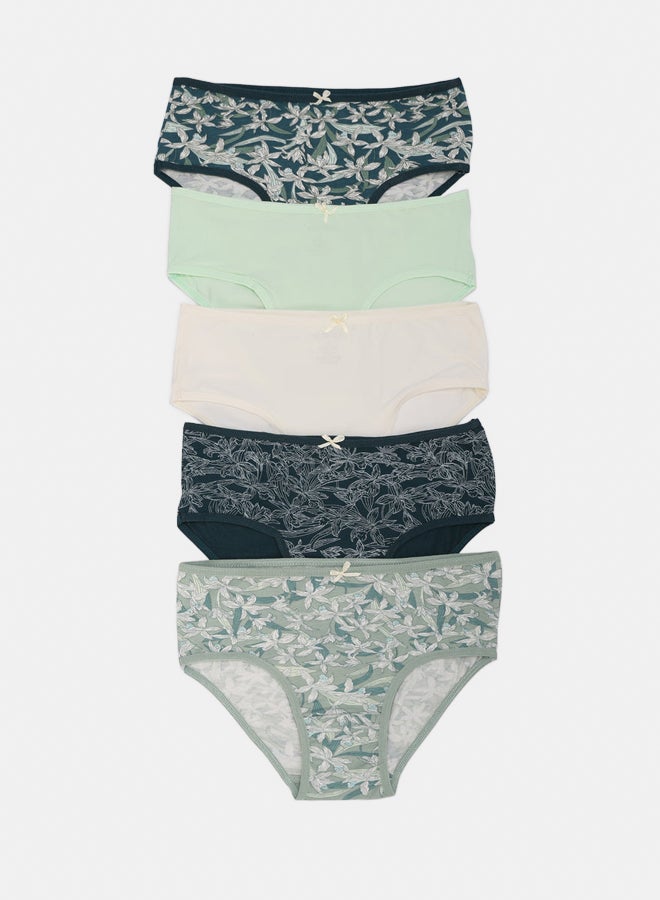 Carina عبوة من 5 سراويل داخلية ملونة - Image 1