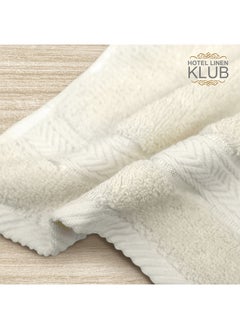 Hotel Linen Klub LUXURY PACK of 4 Face Towel - 100% Cotton 650 GSM Terry Dobby Border Ring Spun - Super Soft ,Quick Dry,Highly Absorbent ,Size: 30x30cm,Cream - pzsku/Z57AC9D360F2F2E9C1F2FZ/45/_/1712491365/f8172a5e-1fa7-4253-b43f-999b3a1ae9b6