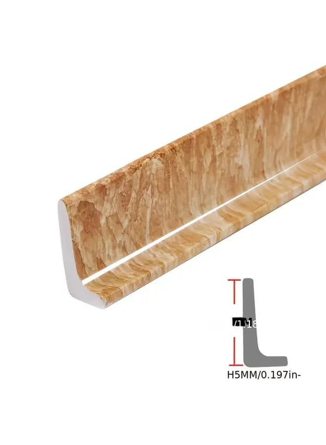 Elegant Self Adhesive Shower Partition Agate Yellow Wet Dry Barrier 59 06 Inch Long - Image 4