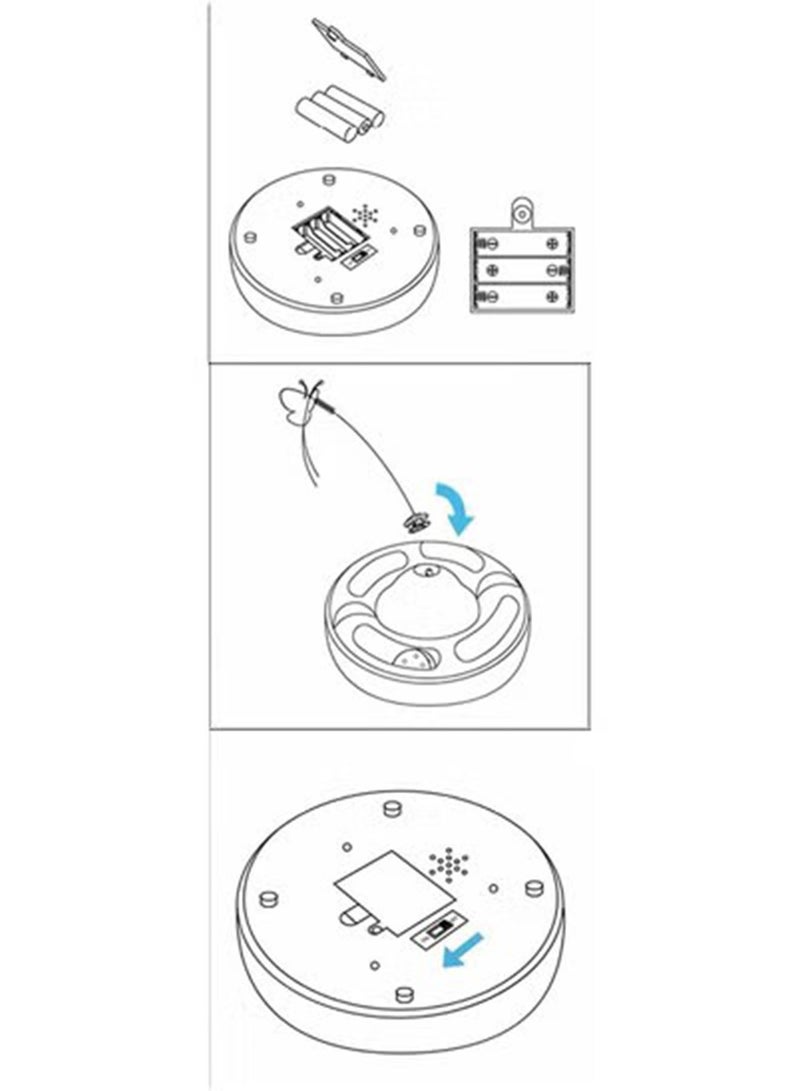 GT-Wheel Cat Toy Automatic Electronic Rotating Butterfly with Roller Tracks Ball Exercise Hunting Toy Games for Indoor Cats - Image 2