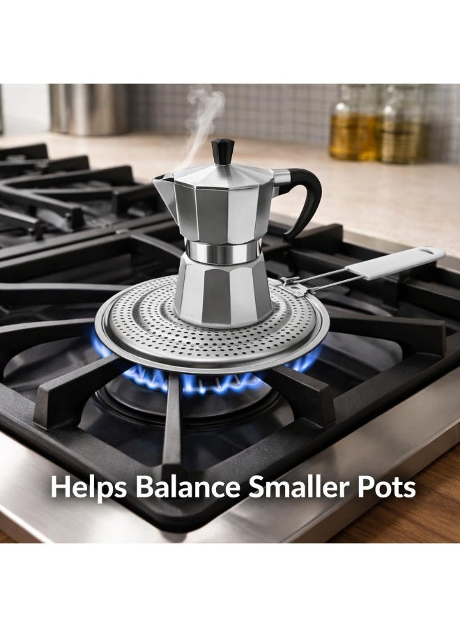 Heat Diffuser Reducer Flame Guard Simmer Plate, Stainless Steel - Image 3