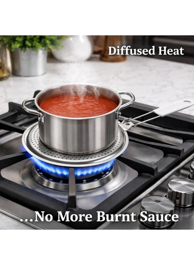 Heat Diffuser Reducer Flame Guard Simmer Plate, Stainless Steel - Image 4