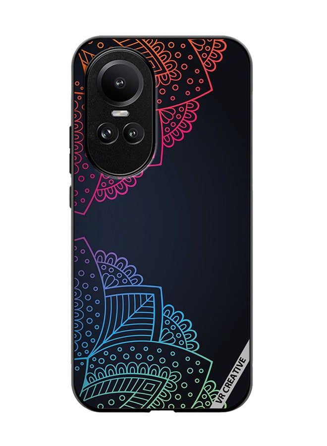 VR CREATIVE Protective Case Cover For Oppo Reno 10 Pro Mandala Design Multicolour - Image 1