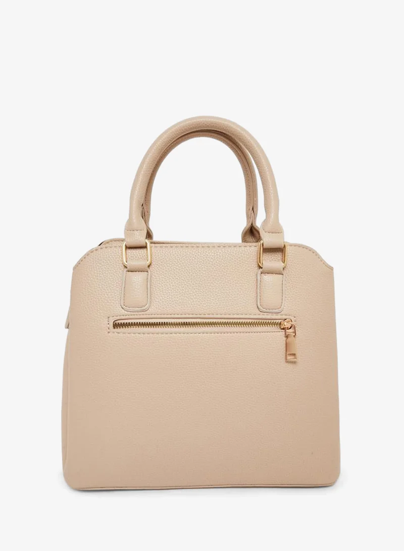 Styli  Beige Structured Tote Bag with Charm Detail for Women | Best Price UAE