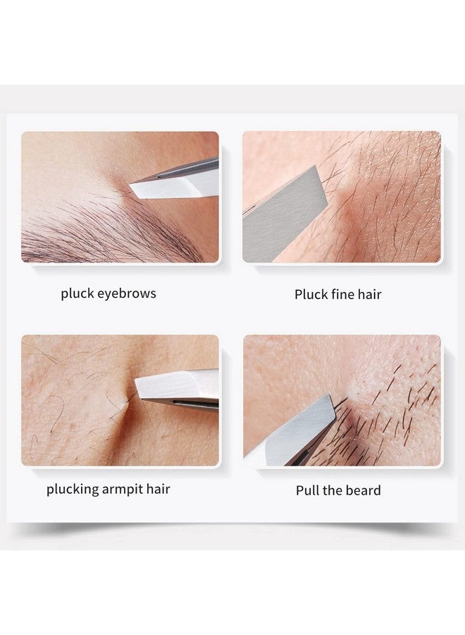 Aternal Eyebrow Tweezers for Women Facial Hair, Precision Slant Eyebrow Plucker, Sharp Plucker Pack of 2 - Image 2